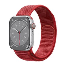 Nailon Rannekoru Apple Watch 8 (45mm) - Punainen