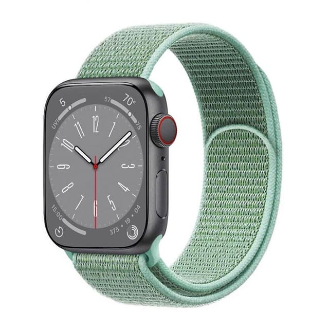 Nylon armbånd Apple Watch 8 (45mm) - Marine Green