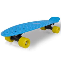 vidaXL Penny skateboard plast  bräda gula hjul6,1""