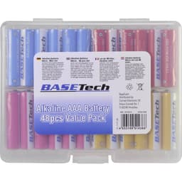 Batteri AAA (R03) Alkaliskt Basetech 1170 mAh 1.5 V 48