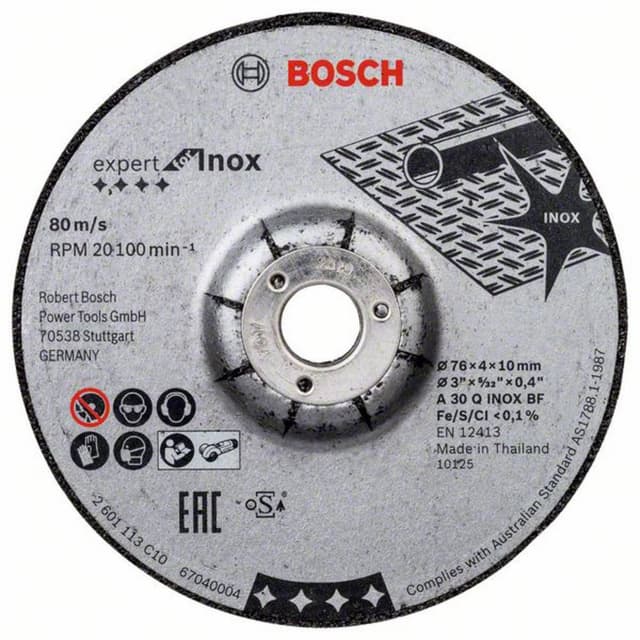Skrubbskiva rak 76 mm 10 mm Bosch Accessories