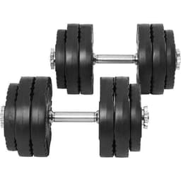 Gorilla Sports Dumbbells PRO Trigrip - 2x15 kg
