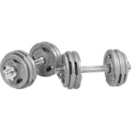 Gorilla Sports Hantler TRIGRIP Sølv - 2x15kg