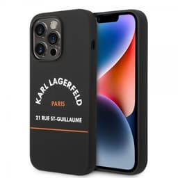 Karl Lagerfeld iPhone 14 Pro Max Deksel Rue St Guillaume Svart