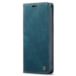 CASEME Retro lompakkokotelo iPhone 14 - Sininen
