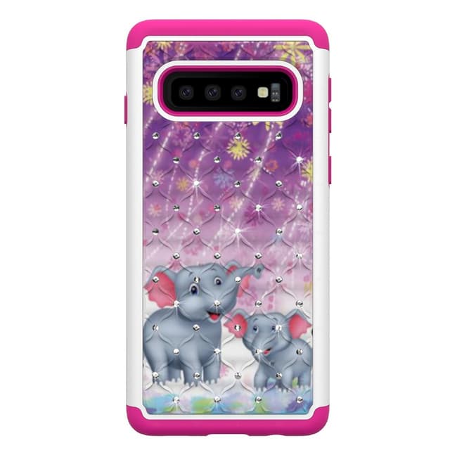 Samsung Galaxy S10 TPU-Skal Armor Extra Tåligt - Elephants