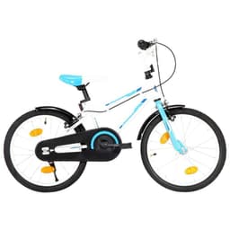 vidaXL Barncykel 18 tum blå och vit