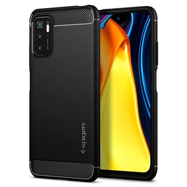 Spigen Rugged Armor Case Xiaomi Redmi Note 10 5G - Musta