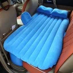Luftmadrass med pute til baksetet i bilen
