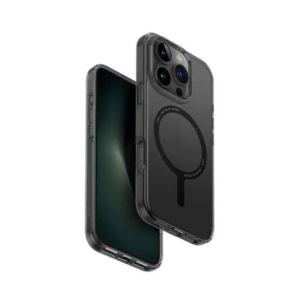 Uniq Clario -taustakuori MagSafella iPhone 16 Pro 6.3"" - savuinen