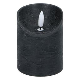 LED-vokslys 7x9 cm - svart