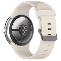 SKALO Silikoniranneke Google Pixel Watch 3 45mm - Valkoinen