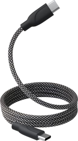 Sandstrøm 1m magnetisk USB C to C cable sort