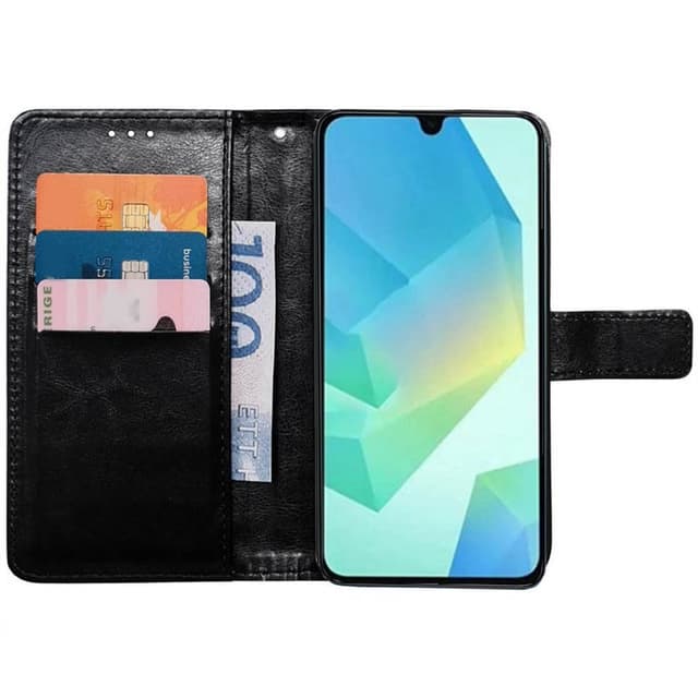 Lommebokdeksel 3-kort Samsung Galaxy A16 5G - Svart