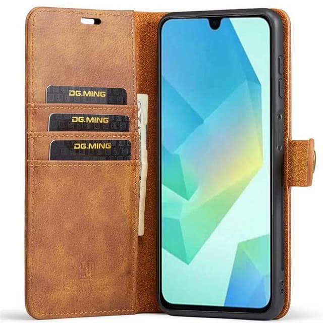 Lompakkokotelo DG-Ming 2i1 Samsung Galaxy A16 5G - Ruskea