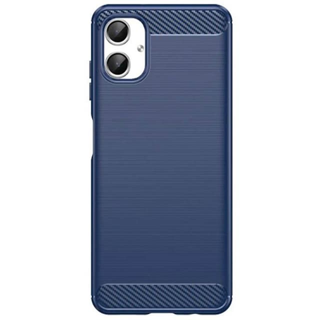 Børstet silikone cover Samsung Galaxy A06 - Blå