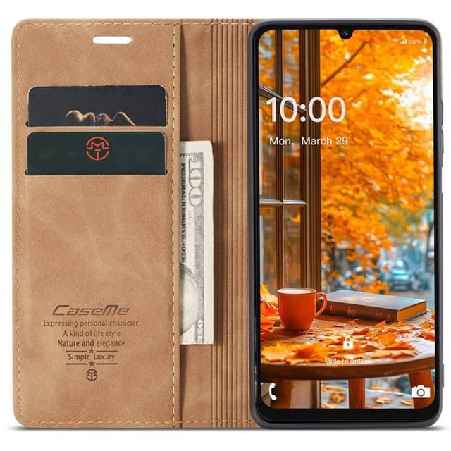 CaseMe mobilfodral 013 Samsung Galaxy A06 - Brun