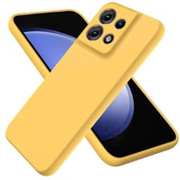 Liquid silikone cover Motorola Moto G75 5G - Gul