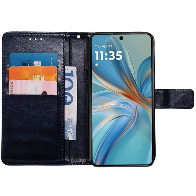 Plånboksfodral 3-kort Motorola Moto G75 5G - Mörkblå