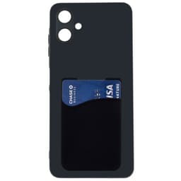 Silikonikuori korttitelineellä Samsung Galaxy A06 - Musta