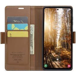 CaseMe mobilfodral 023 Samsung Galaxy S24 FE - Brun