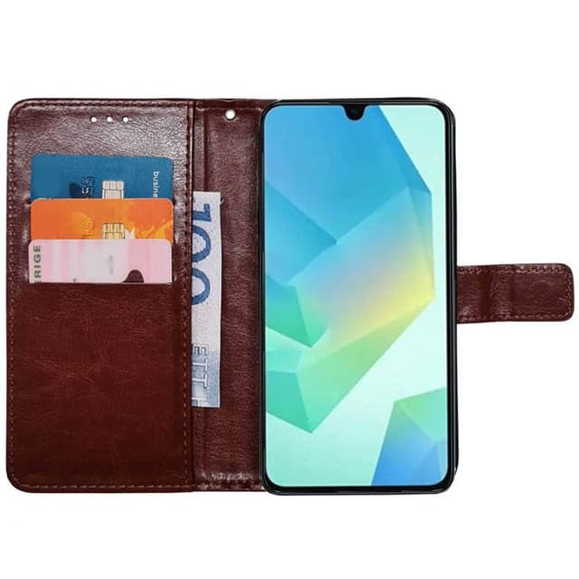 Plånboksfodral 3-kort Samsung Galaxy A16 5G - Brun