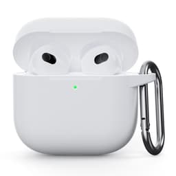SKALO AirPods 4 Ultratunn Silikon Fodral - Vit