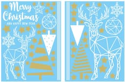 Julevindusklistremerker, statiske vindusklemmer til julepyntfest