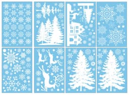 Julevindusklistremerker, statiske vindusklemmer til julepyntfest