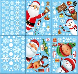 Jouluiset ikkunatarrat, staattiset ikkunakiinnikkeet joulukoristelujuhliin