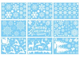 Julevindusklistremerker, statiske vindusklemmer til julepyntfest