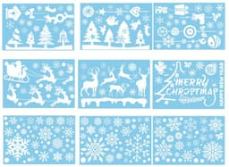 Julevindusklistremerker, statiske vindusklemmer til julepyntfest