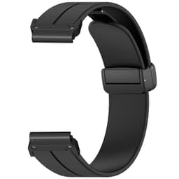 SKALO Silikonearmbånd metallspænde Garmin Fenix 8 47mm - Sort