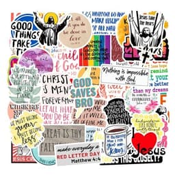 50 Jeesus-aiheista tarraa korkealaatuisena