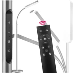 Prisma LED -lattiavalaisin, 5 valotilaa, 12 W, himmennettävä - hopea