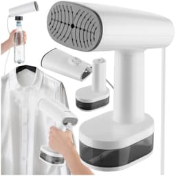 tectake Tøjdamper med 4 tilstande og flaskeadapter, 370 ml, 1640 W 15 x 9.5 x 23 cm Hvid