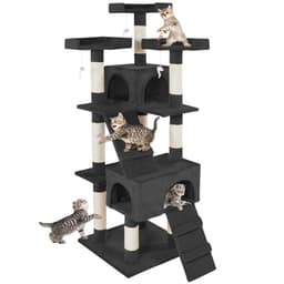 tectake Katt klösträd, klösmöbel Barney - svart