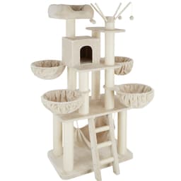 tectake Katt klösträd, klösmöbel Gismo - beige/vit