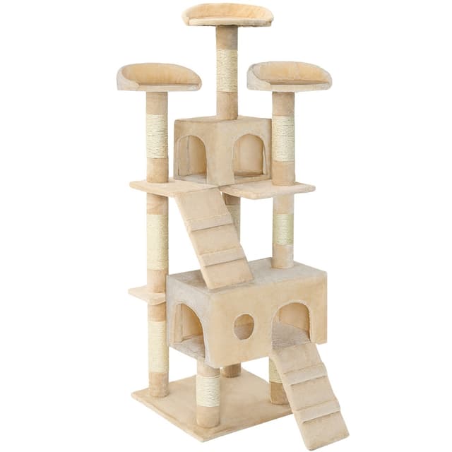 tectake Katt klösträd, klösmöbel Mogli - beige