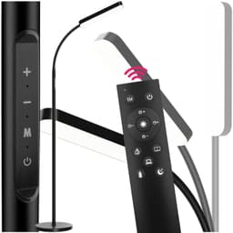 Prisma LED -lattiavalaisin, 5 valotilaa, 12 W, himmennettävä - musta