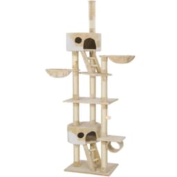 Klorestativ katt Hansi 243-260cm - beige/hvit