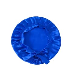 Søvnhette Justerbar silke Langt hår Ekte silke Blå