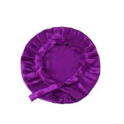 Søvnhette Justerbar silke Langt hår Ekte silke Purple