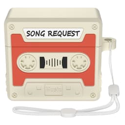 SKALO AirPods 4 Cassette Tape Design Cover - Orange