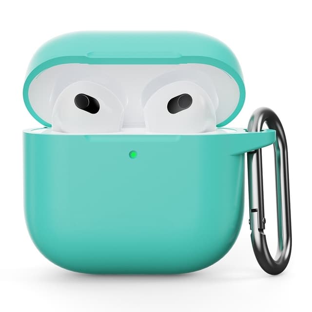 SKALO AirPods 4 Ultratunn Silikon Fodral - Turkos