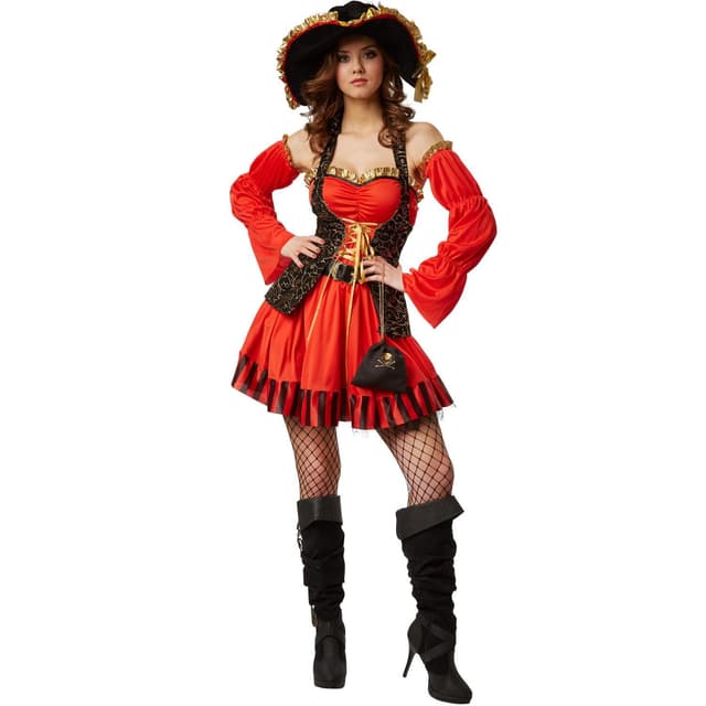 Sørøverbrud kostume - XXL