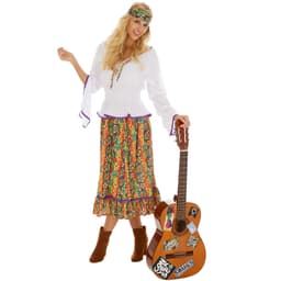Hippie 70'er kostume - L