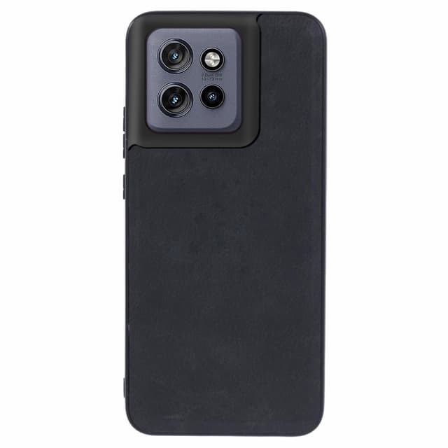 Motorola Edge 50 Neo 5G SKALO PU-nahkainen hybridikuori - Musta