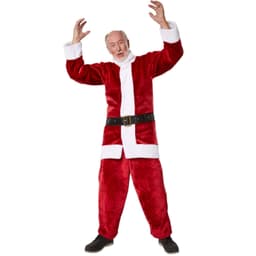 Julemands-sæt mørkerødt kostume - XL