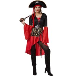 Piratdronning kostume - XL